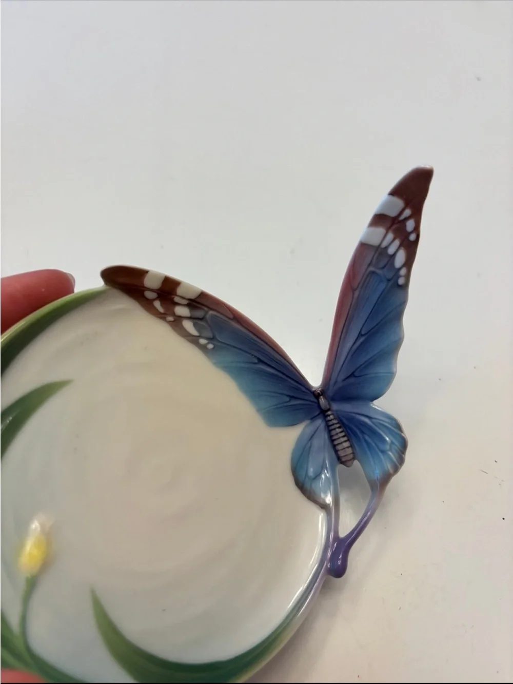 Franz Porcelain Butterfly Papillon Tea Cup and Saucer Set